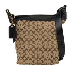 Bleecker Signature Bucket Bag, Canvas/Leather, F0768, S/DB, 2*